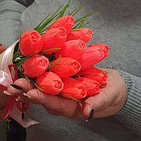 Букет тюльпанів із мила ручної роботи  в кашпо