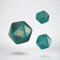 Набор кубиков RuneQuest Turquoise & Gold Expansion Dice