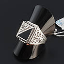 Хіт продажів! Срібне чоловіче кільце. Перстень зі срібла 925. 21.5 розмір, фото 9