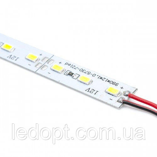 Свiтлодiодна лiнiйка BRT 5630-72 led WW 24W 3500K, 12В, IP20 теплий бiлий зi скотчем