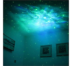 Лампа - проектор Aptel APT_AK235E чорний AK235E проектор зірок нічник астронавт, фото 5