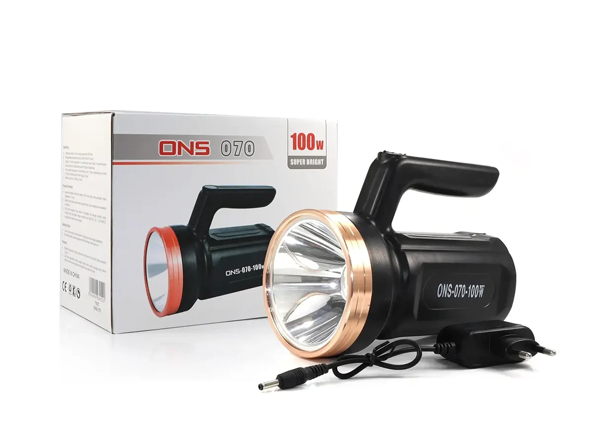 Ліхтар ручний ONS ONS-070-100W 60шт 7505, фото 1