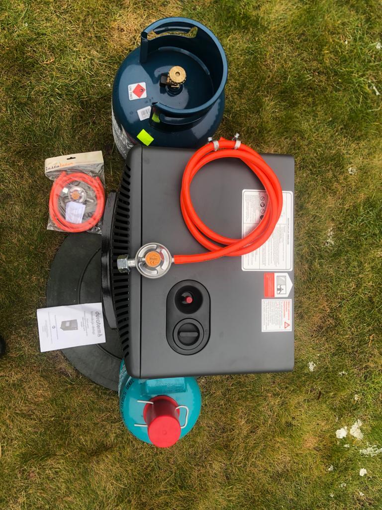 Комплект польського газового обігрівача Duraterm DR2020 балона та редуктора - фото 4 - id-p1735115782
