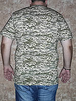 Батальна футболка камуфляж, бавовна 100% щільність160, камуфляжна велика унісекс-футболка 3XL-4XL