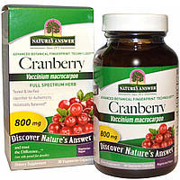 Natures Answer, Cranberry (90 капс.), клюква, журавлина