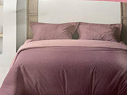Комплект постільної білизни ТЕП Wildrose Plain бавовна 215-200 см рожевий