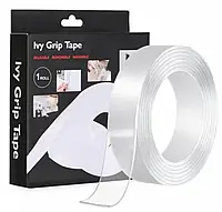 Багаторазова кріпильна стрічка Ivy Grip Tape 5 м на гелевій основі Кріпиться на будь-які поверхні Прозора