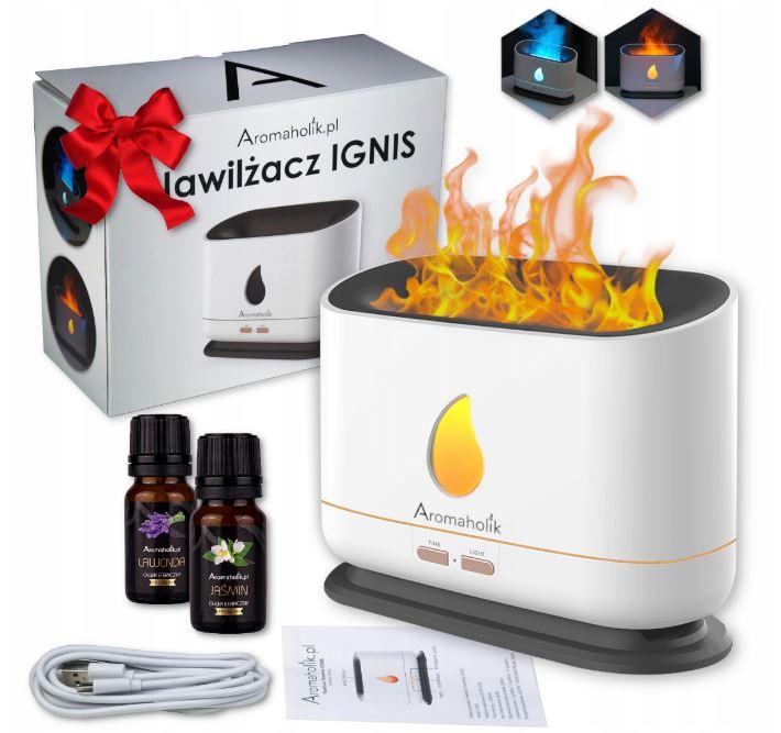 Світлодіодний зволожувач повітря Aromaholik IGNIS на ефірних оліях FLAME EFFECT для дому дифузор