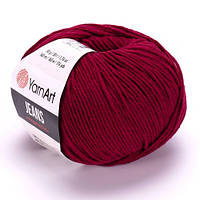 Пряжа для вязания Yarn Art Jeans. 50 г. 160 м. Цвет - 66 Бордо