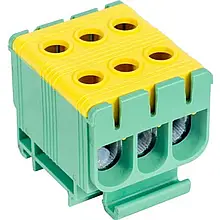 Клема ввідна силова потрійна UTB 6-50 Жовто-зелений