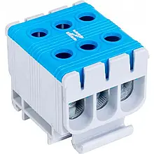 Клема ввідна силова потрійна UTB 6-50 Синій