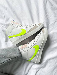 Жіночі кросівки Nike Blazer Mid 77’ White/Barely/Volt