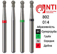 802-014-FG NTI Бор Алмазный шаровидный с воротничком для турбинного наконечника 802.314.014