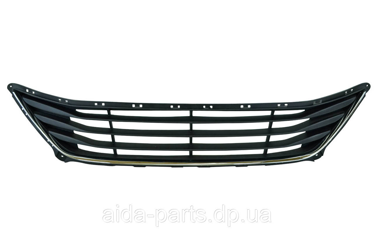 Решітка бампера Hyundai Elantra 5 MD (2013-2016) рестайлінг 1 смуга хром 865603X700 SMS autoparts