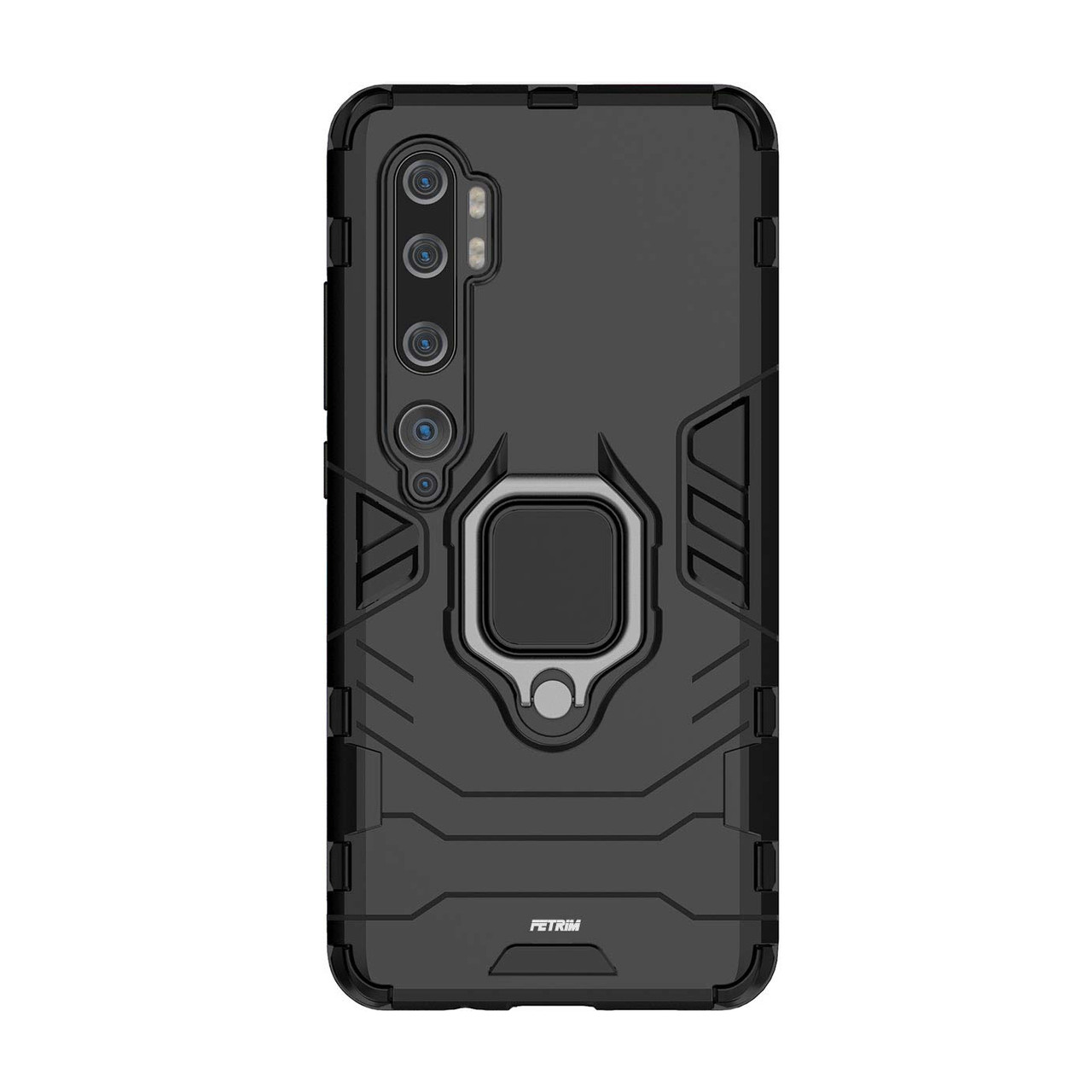 Ударостійкий чохол Transformer Ring for Magnet для Xiaomi Mi Note 10 / Note 10 Pro/CC9 Pro Чорний / Soul Black - фото 1 - id-p1751103386