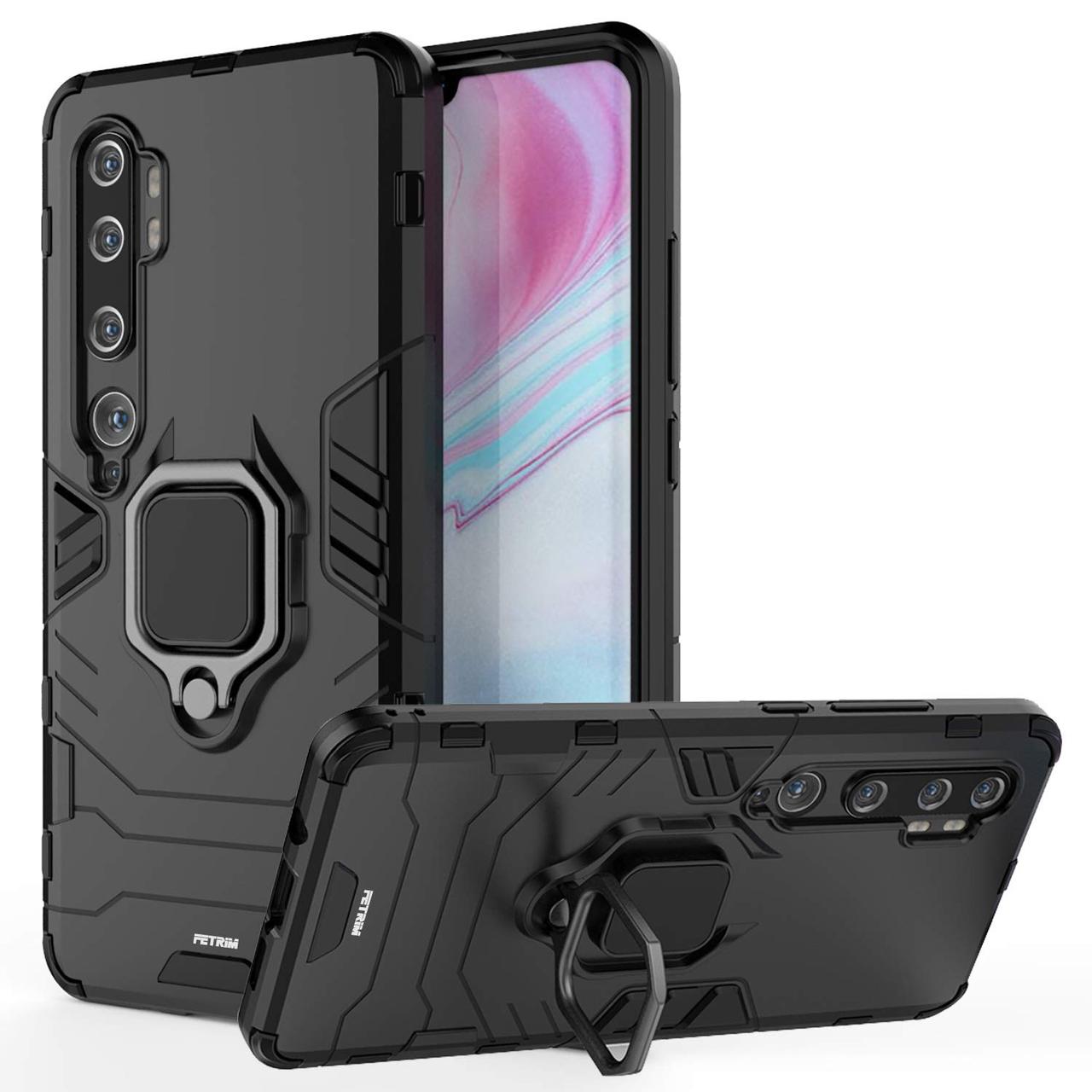 Ударостійкий чохол Transformer Ring for Magnet для Xiaomi Mi Note 10 / Note 10 Pro/CC9 Pro Чорний / Soul Black - фото 2 - id-p1751103386