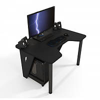 Геймерський ігровий стіл ZEUS IVAR-1200, чорний/чорний (bbx)