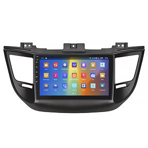 Штатна магнітола Lesko для Hyundai Tucson III 2015-2018 IPS 9" 4/64Gb CarPlay 4G GPS Prime Охолодження Туксон, фото 3