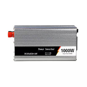 Перетворювач напруги інвертор UKC AC/DC 12V-220V 1000W Power Inverter Silver (bbx)