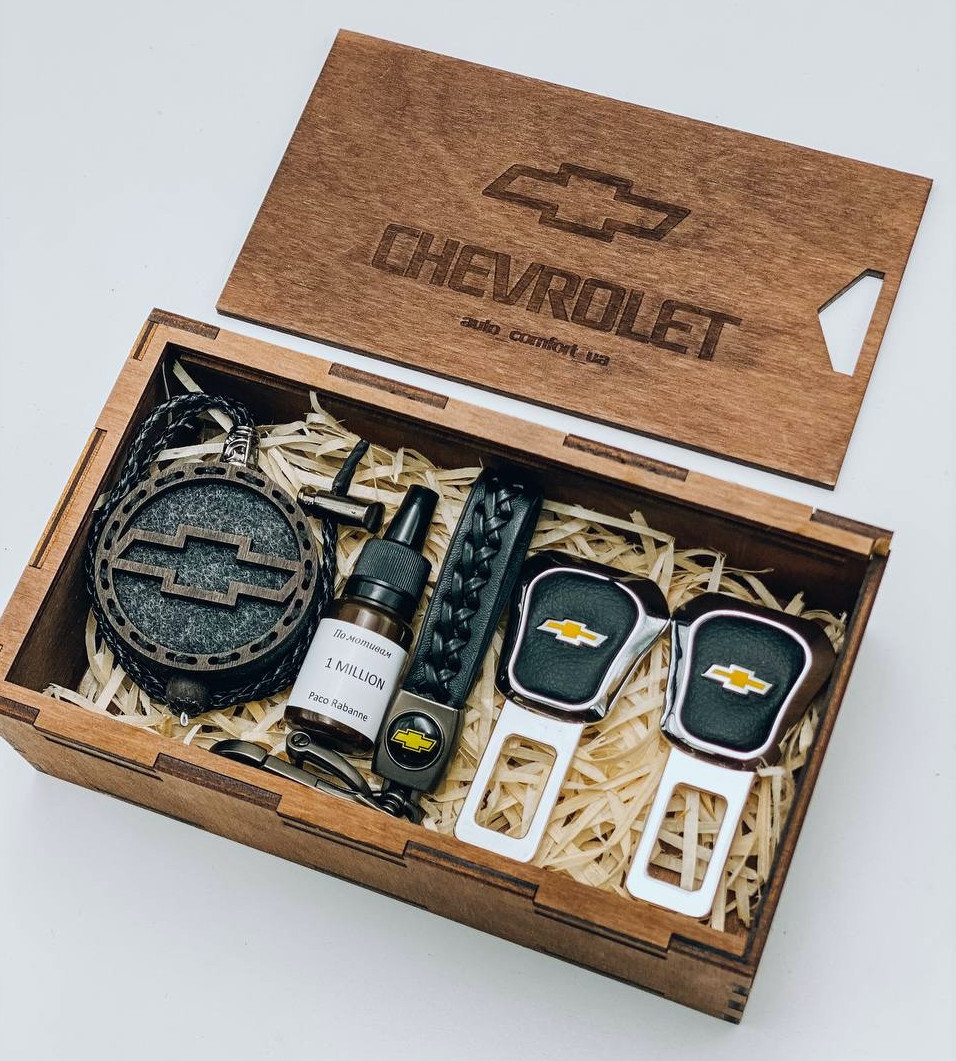 Набір Chevrolet в дерев'яній коробці, фото 1