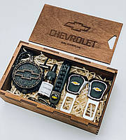 Набор Chevrolet в деревянной подарочной коробке