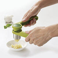 Прес для часнику Joseph Joseph Часничниця для часнику пластикова Подрібнювач часнику ручний L 19 cm