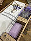 Набір льняних кухонних рушників у подарунковій коробці 40*60 3 шт з вишивкою+мило для рук Nilteks Туреччина, фото 4