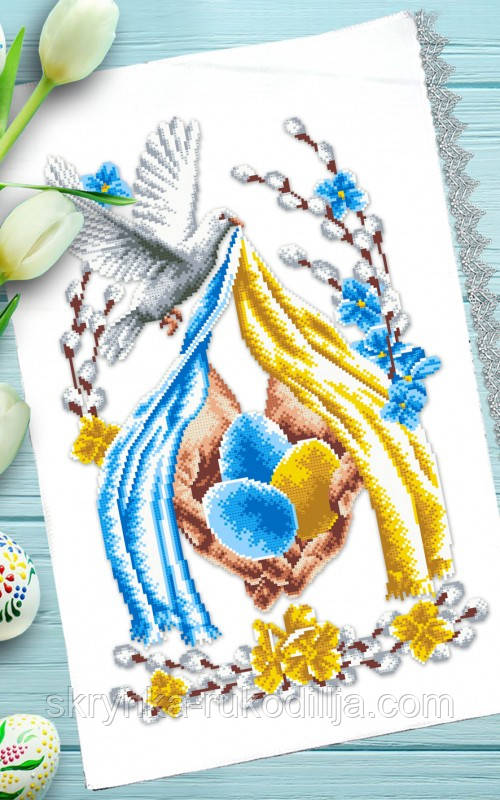 Заготовка для вишивки 170 Пасхальний рушник Бісер Арт