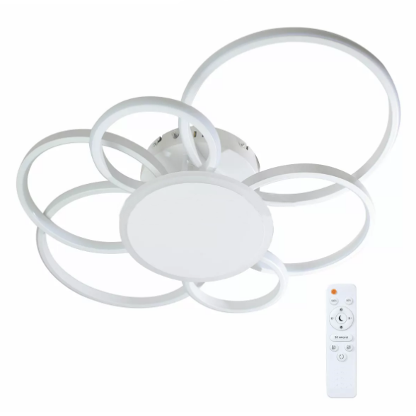 Люстра накладна Nottus LED R6 140W RC білий