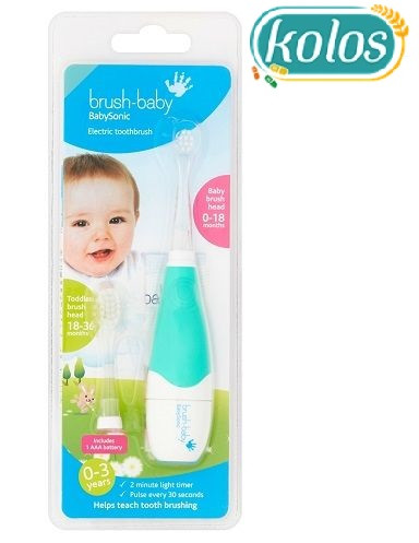 Електрична звукова зубна щітка Brush Baby BabySonic (від 0 до 3 років)