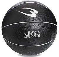 Мяч (медбол) для атлетических упражнений (5кг, 19см) резина (S-25074)