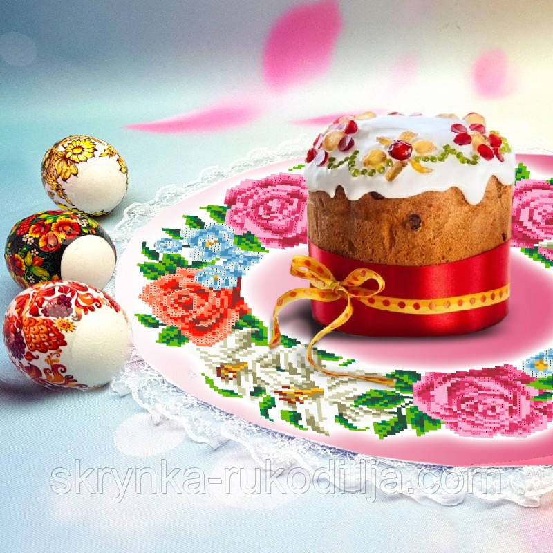 Серветка з мереживом для вишивки 162 Бісер Арт