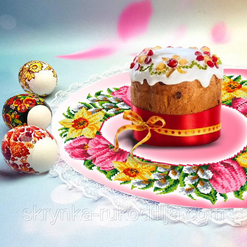 Серветка з мереживом для вишивки 161 Бісер Арт