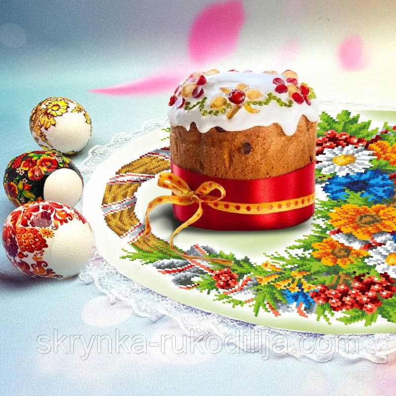 Серветка з мереживом для вишивки 160 Бісер Арт