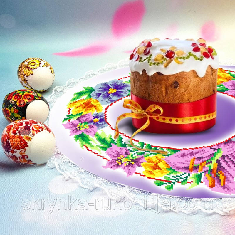 Серветка з мереживом для вишивки 159 Бісер Арт