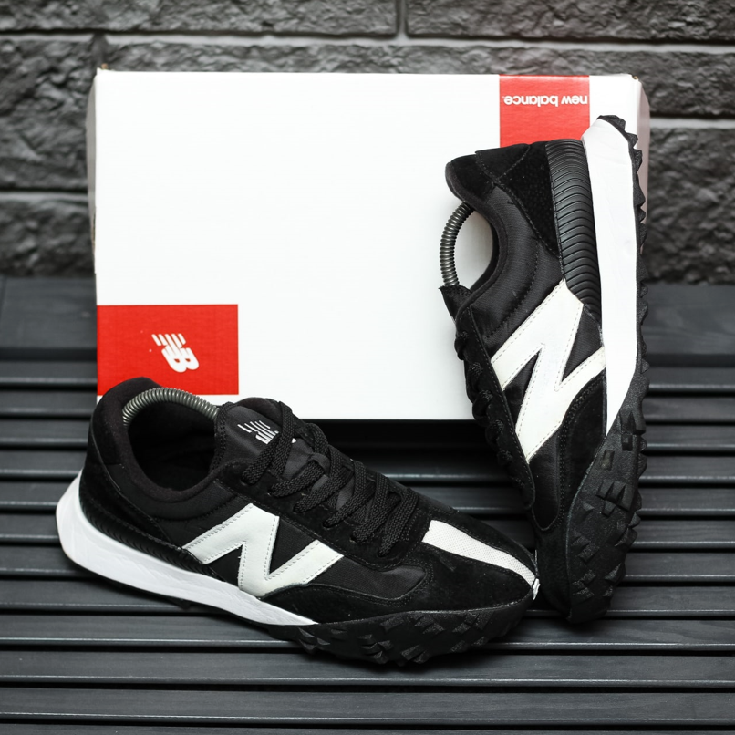 Чоловічі кросівки New Balance XC-72 взуття Нью Баланс чорно-білі весна осінь