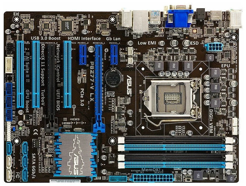 Материнська плата ASUS P8Z77-V LX  Socket 1155  OEM Гарантия 3 мес.