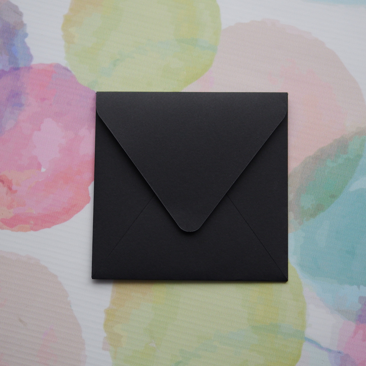Конверт 125х125мм, чорний Creative black 120g (чистий)