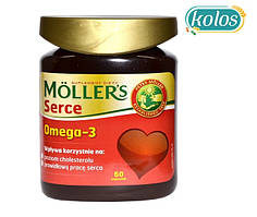 TRAN MOLLERS Omega 3 EPA+DHA+ALA для серцево-судинної системи, 60 капсул