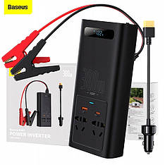 Автомобільний інвертор Baseus IGBT Power Inverter 12V 220V 300W перетворювач напруги чиста синусоїда