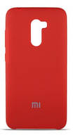Силиконовый чехол защитный "Original Silicone Case" для Xiaomi Pocophone F1 красный