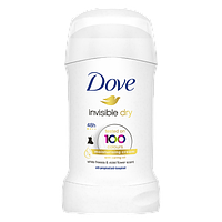 Твердый дезодорант антиперспирант Dove Invisible Dry 40 мл