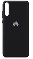 Силиконовый чехол защитный "Original Silicone Case" для Huawei Y8p/P Smart S черный