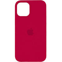 Силиконовый чехол защитный "Original Silicone Case" для Iphone 12 Mini rose-red