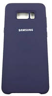 Силиконовый чехол защитный "Original Silicone Case" для Samsung S8 Plus (G955) темно-синий