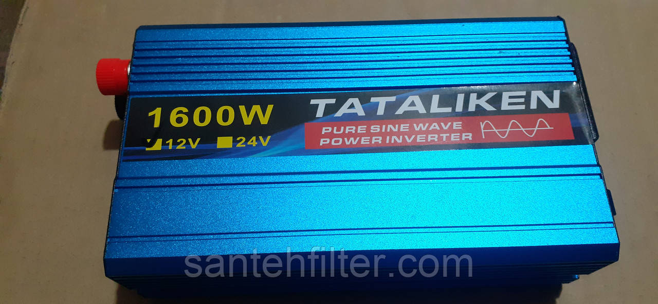 Інвертор 1600W чистий синус Tataliken 12V-220V, фото 1