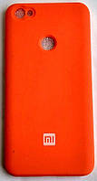 Силиконовый чехол защитный "Original Silicone Case" для Xiaomi Redmi Note 5A / Note 5A Prime оранжевый