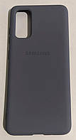 Силиконовый чехол защитный "Original Silicone Case" для Samsung G980 / S20 lavender-gray