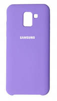 Силиконовый чехол защитный "Original Silicone Case" для Samsung J2 Pro 2018 / J250 lavender-gray