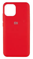 Силиконовый чехол защитный "Original Silicone Case" для Xiaomi Mi 11 красный